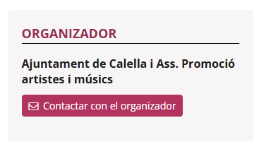 organizaodr evento contacto