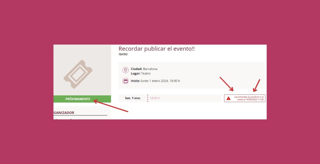 ¿Cómo publicar un evento?